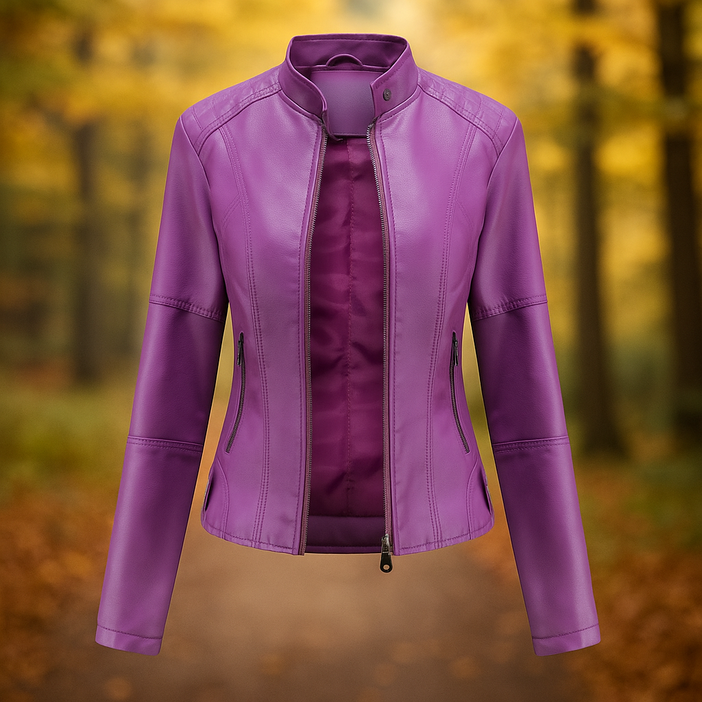 Krohn-e | Biker-Lederjacke für Damen Annelise