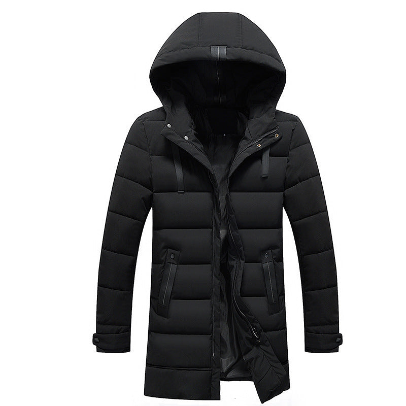 Damen längliche Steppjacke mit Kapuze und praktischen Taschen Krohn-e