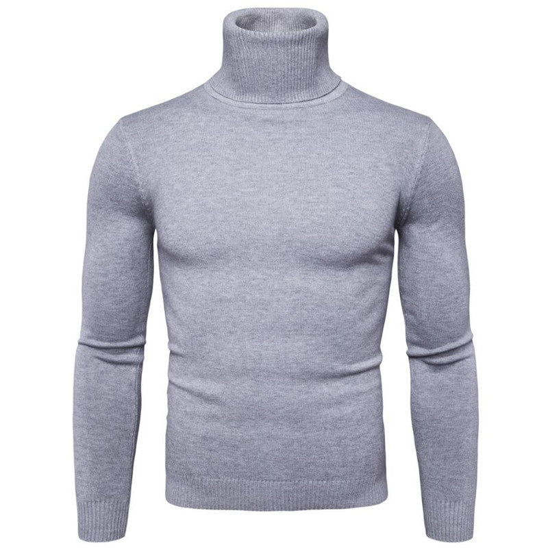 Herren Rollkragenpullover aus feiner Strickware Krohn-e