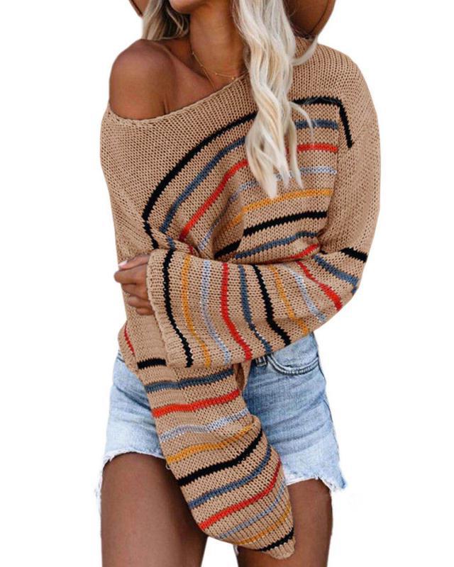 Damen Strickpullover im modernen Streifenmuster Krohn-e