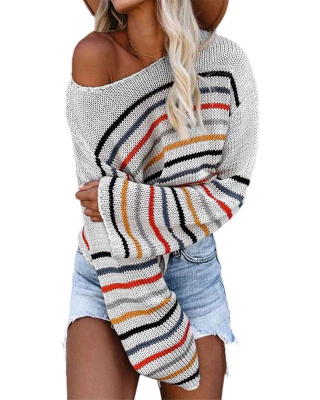 Damen Strickpullover im modernen Streifenmuster Krohn-e