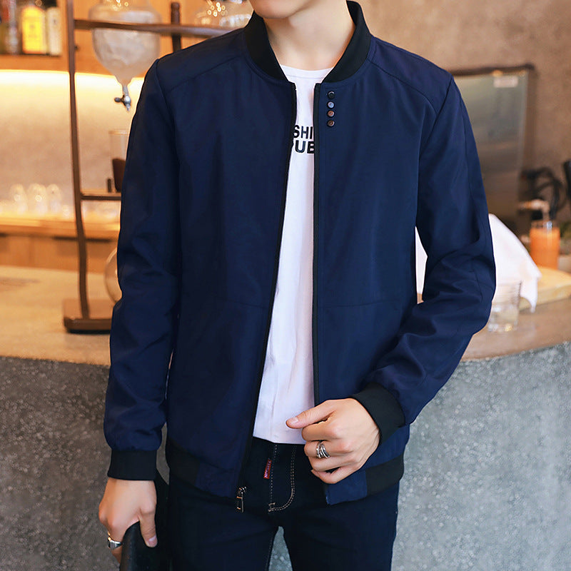 Herren Freizeitjacke mit Druckknopfverschluss und seitlichen Eingrifftaschen Krohn-e
