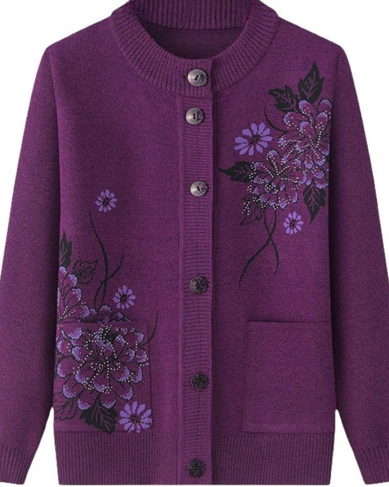 Krohn-e | Floral Charm Strickjacke