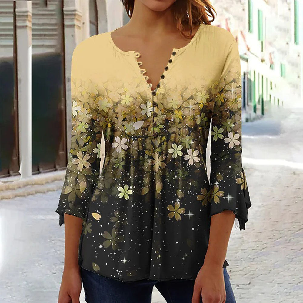 Lilith V-Ausschnitt Damen T-Shirt
