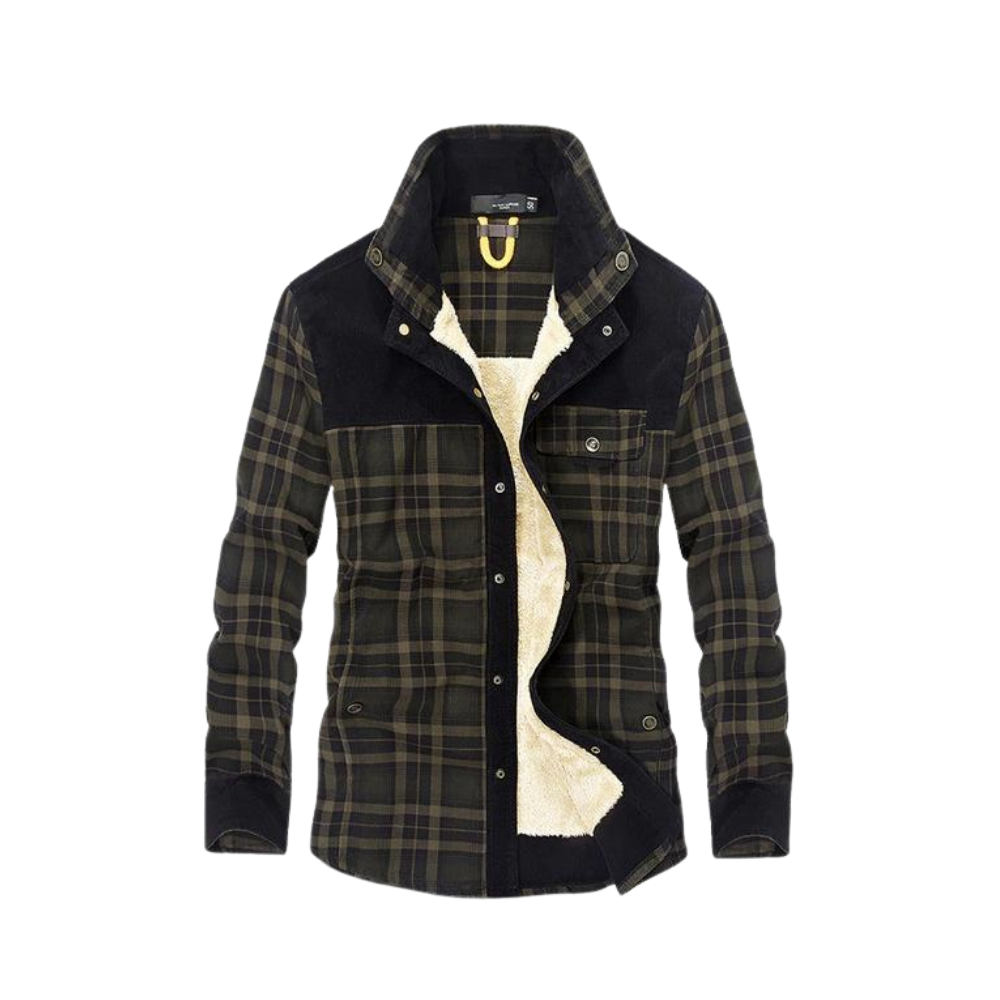 Krohn-e | Jacke Aus Dickem Flanell für Männer