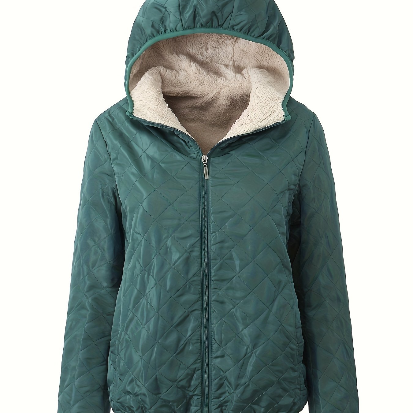 Krohn-e | Steppjacke mit Kapuze und Reißverschluss