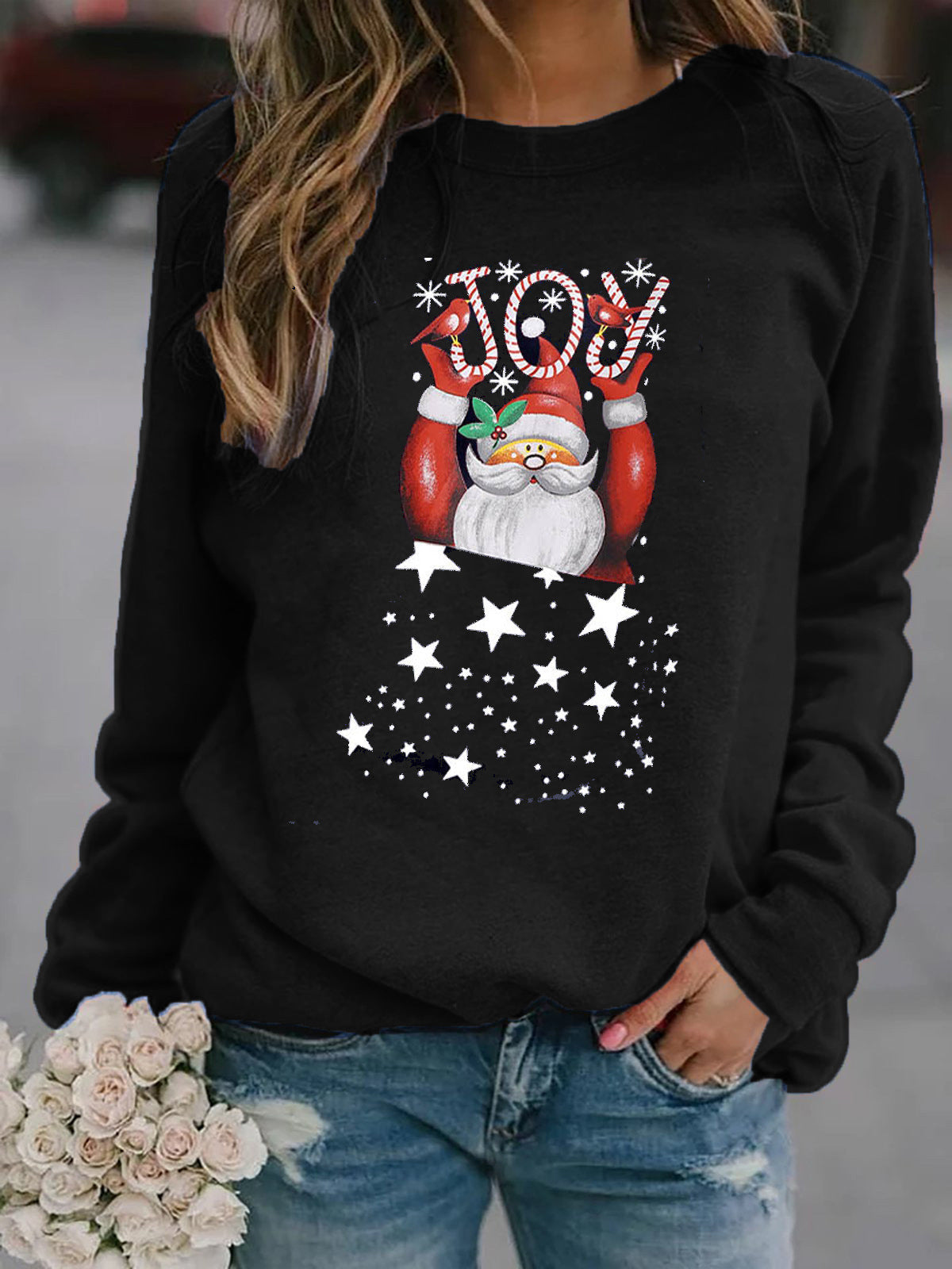 Damen Sweatshirt mit festlichem Weihnachtsmotiv Krohn-e