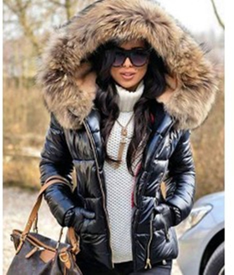 Damen Steppjacke mit luxuriösem Fellkragen und praktischen Taschen Krohn-e