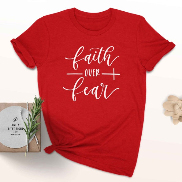 Frauen T-Shirt mit christlichem Glaubens-Aufdruck von Fudus