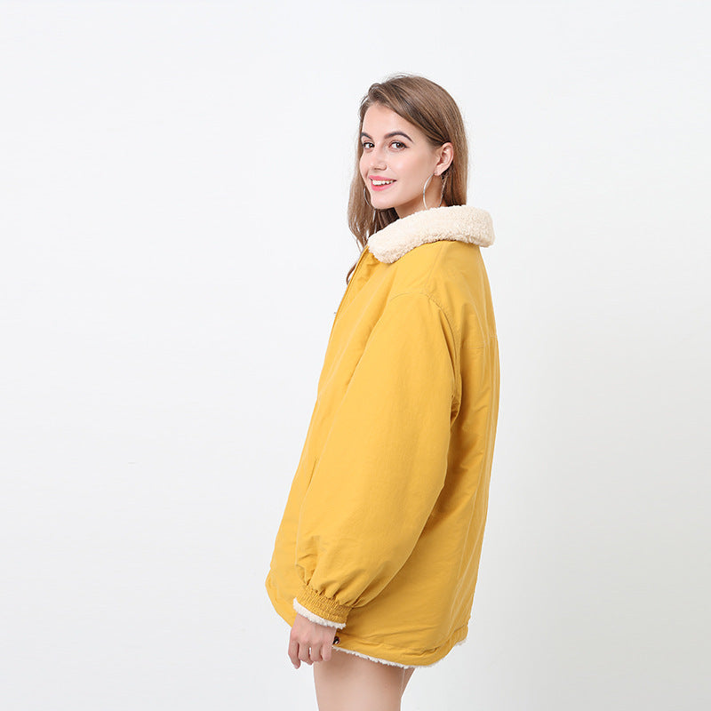 Damen Gemütliche Oversized-Jacke mit Kapuze und Teddy-Futter Krohn-e