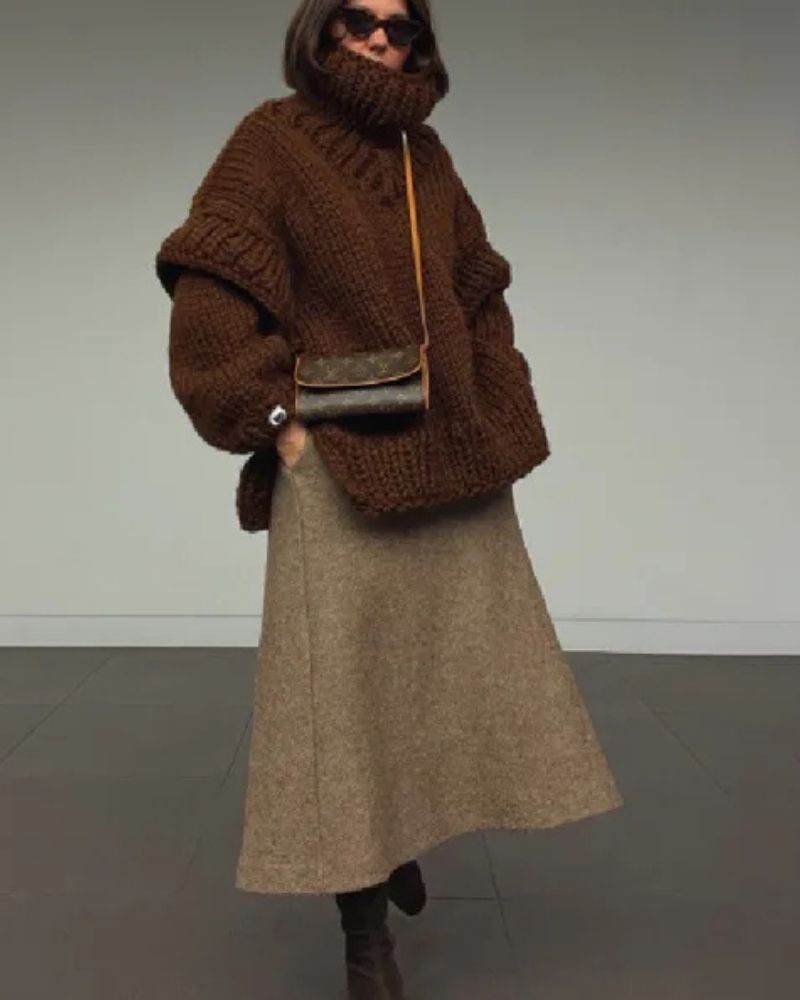 Krohn-e | Übergrösse Strick-Pullover