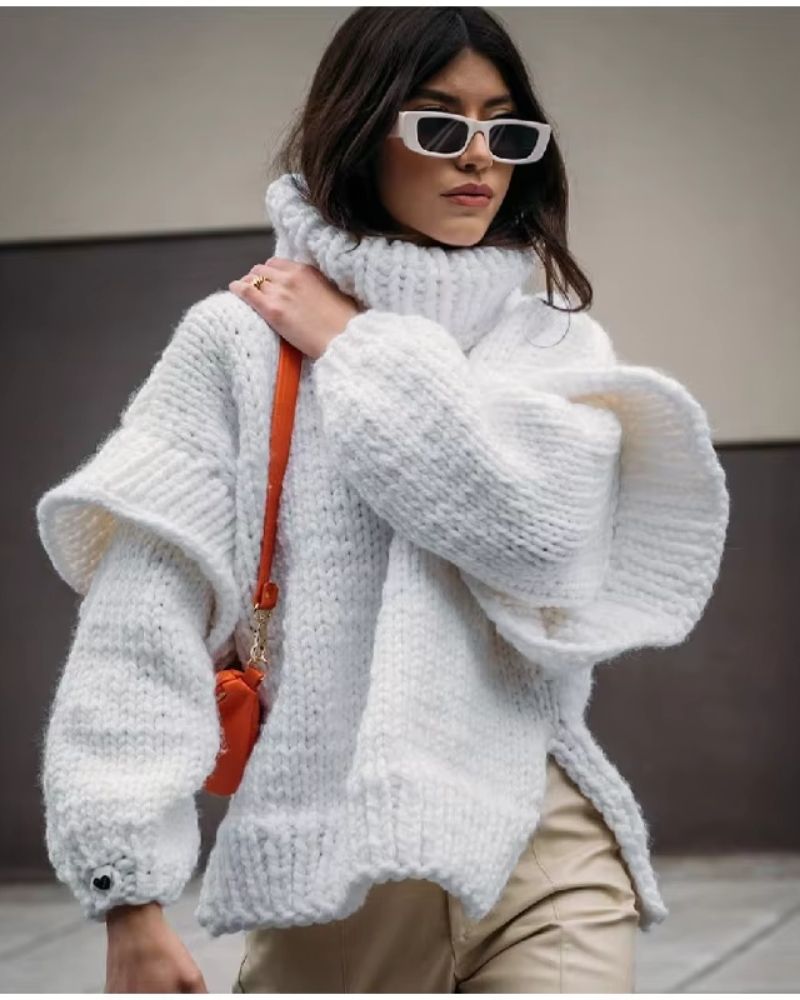 Krohn-e | Übergrösse Strick-Pullover