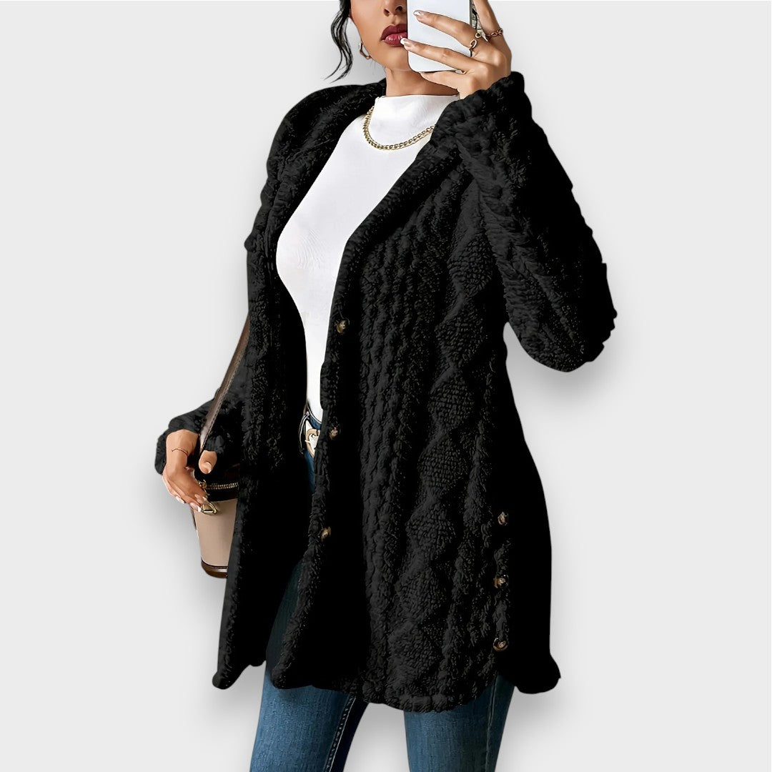 Krohn-e | Plüsch-Hoodie-Cardigan-Pullover