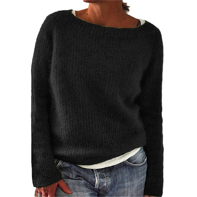 Damensweater Tania: Vielseitiger Rundhals-Pullover