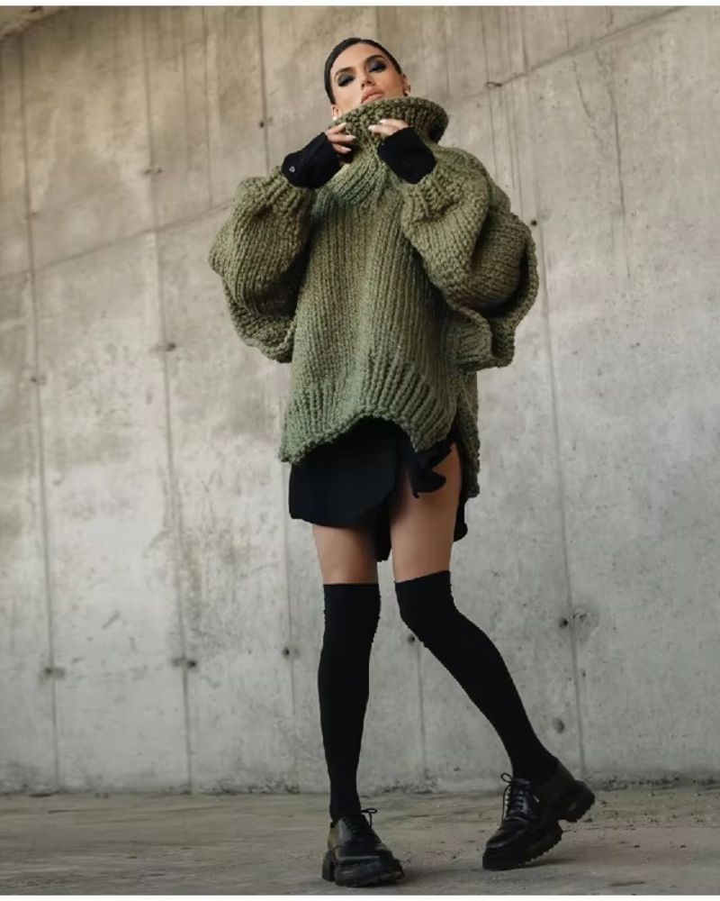 Krohn-e | Übergrösse Strick-Pullover