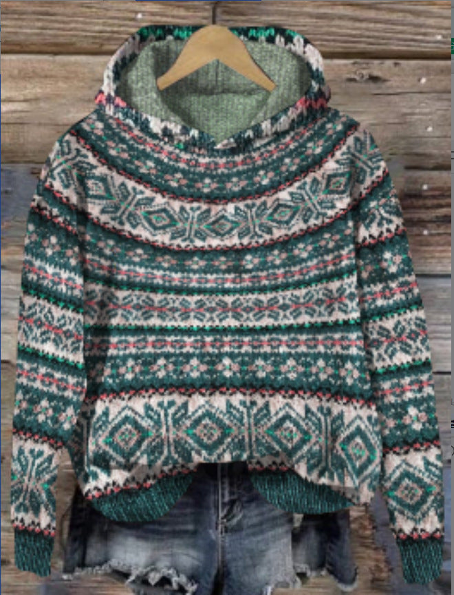 Krohn-e | Gestrickte Weste Mit Print Für Damen