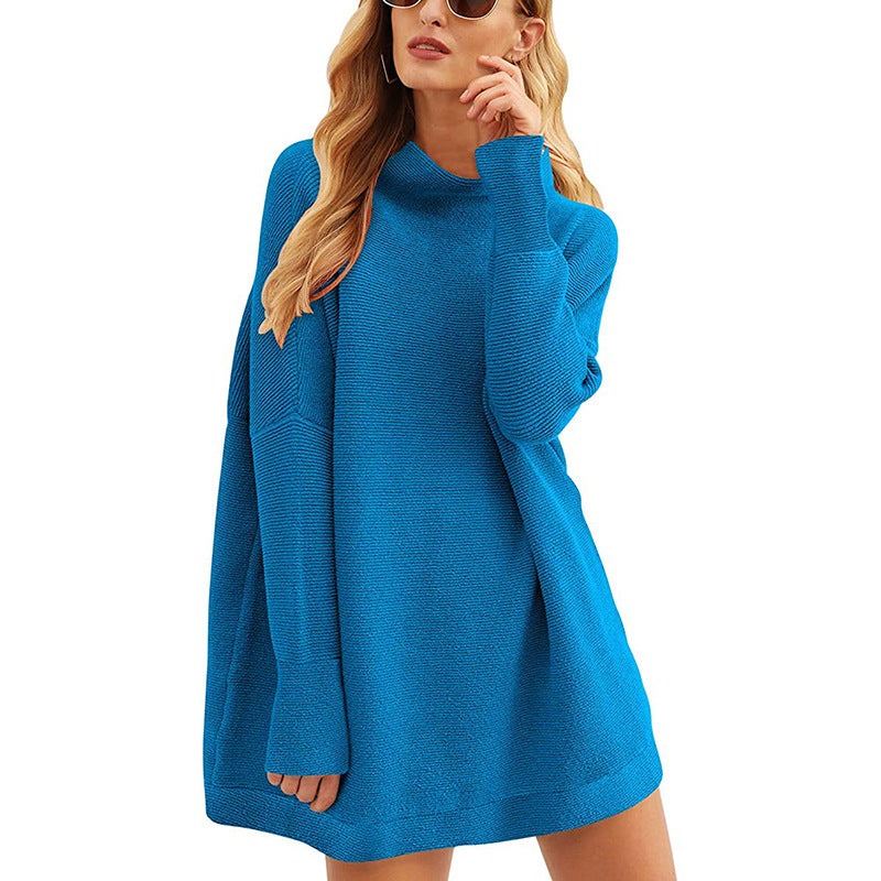 Damen Lässiger Langarm-Strickpulli mit überschnittener Schulter Krohn-e