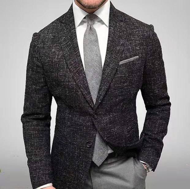 Herren eleganter, maßgeschneiderter Anzugblazer Krohn-e