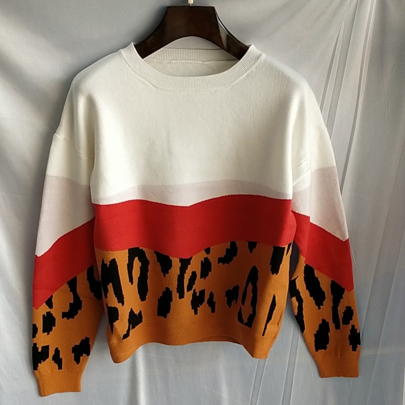 Damen modischer Pullover im modernen Colorblock-Design Krohn-e