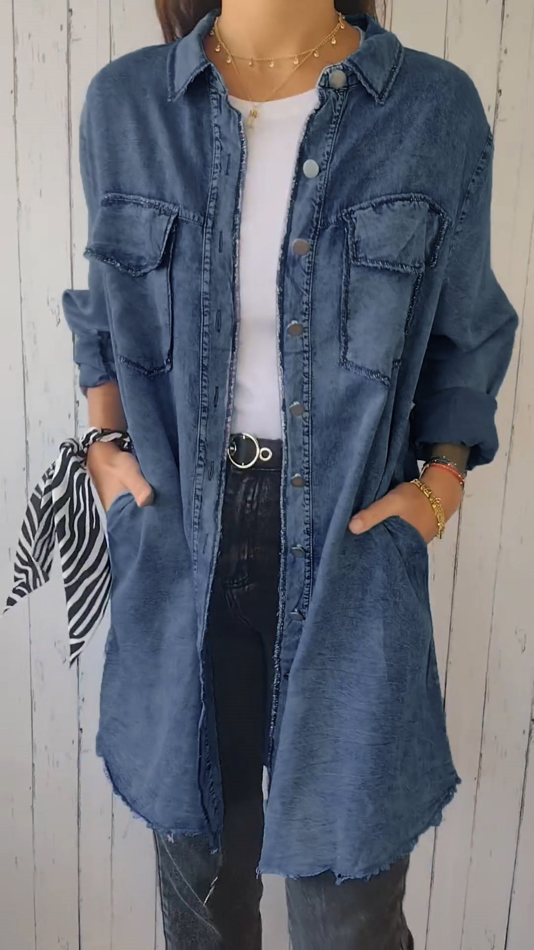 Krohn-e | Bequeme Denimjacke