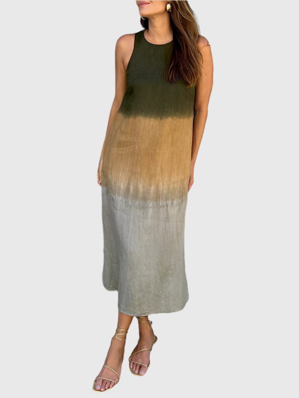 KROHN-E Damen Kleid Bedruckt Schmeichelhafte Passform Vielseitiges Design