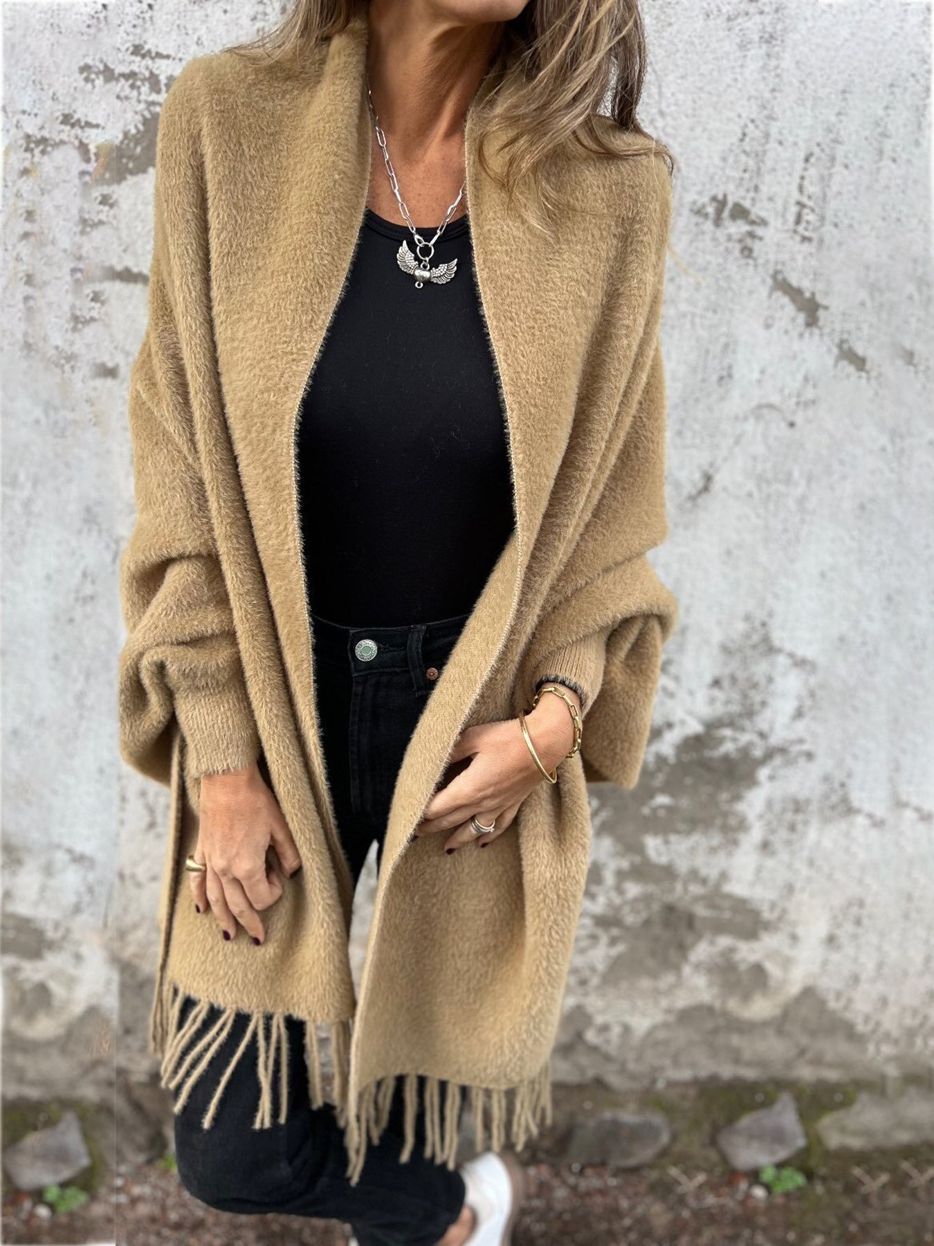 Krohn-e | Langärmelige Strickjacke