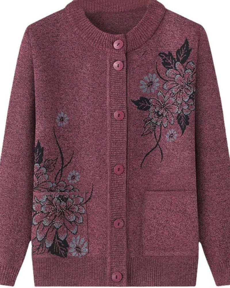 Krohn-e | Floral Charm Strickjacke