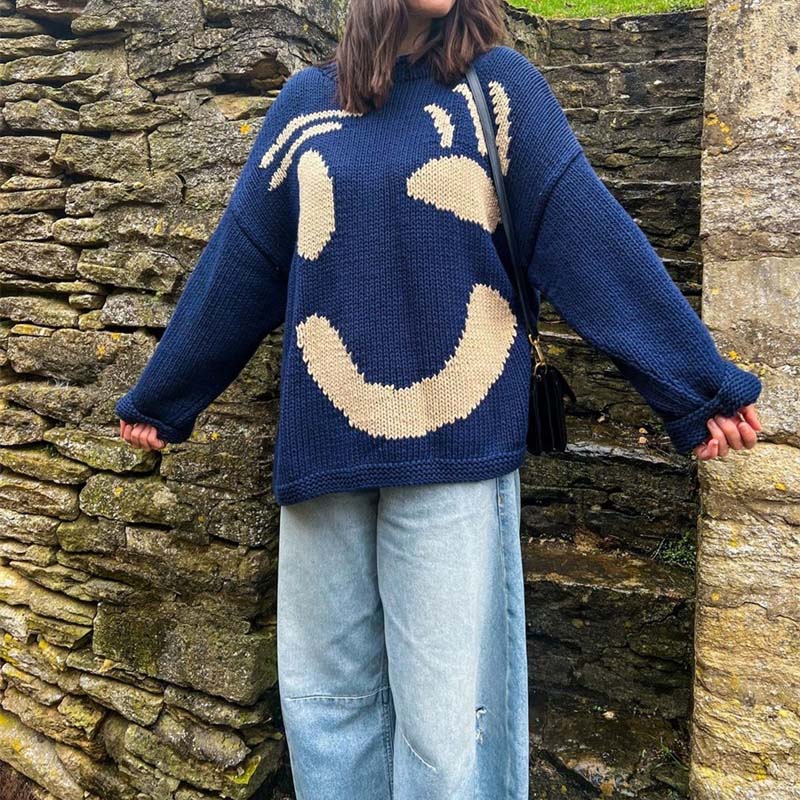 Krohn-e | Smiley Strickpullover