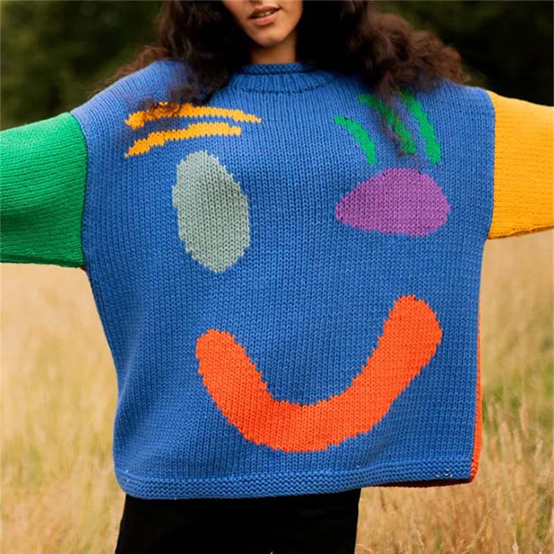 Krohn-e | Smiley Strickpullover