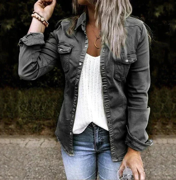 Krohn-e | Lässige Denim Weichjacke