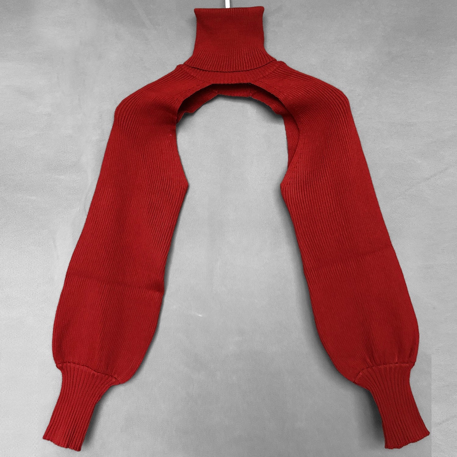 Damen Strickoberteil mit innovativem Schnitt und hohem Kragen Krohn-e
