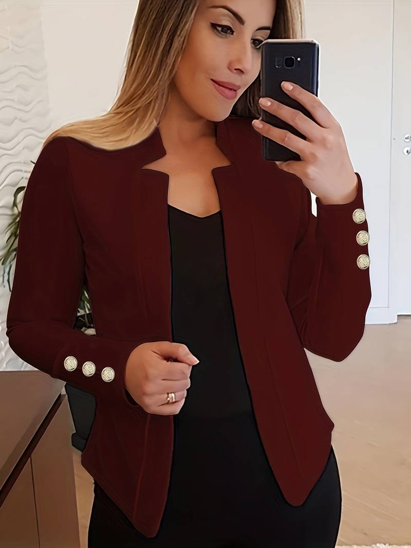Krohn-e | Freizeit Damen Blazer Mit Knöpfen