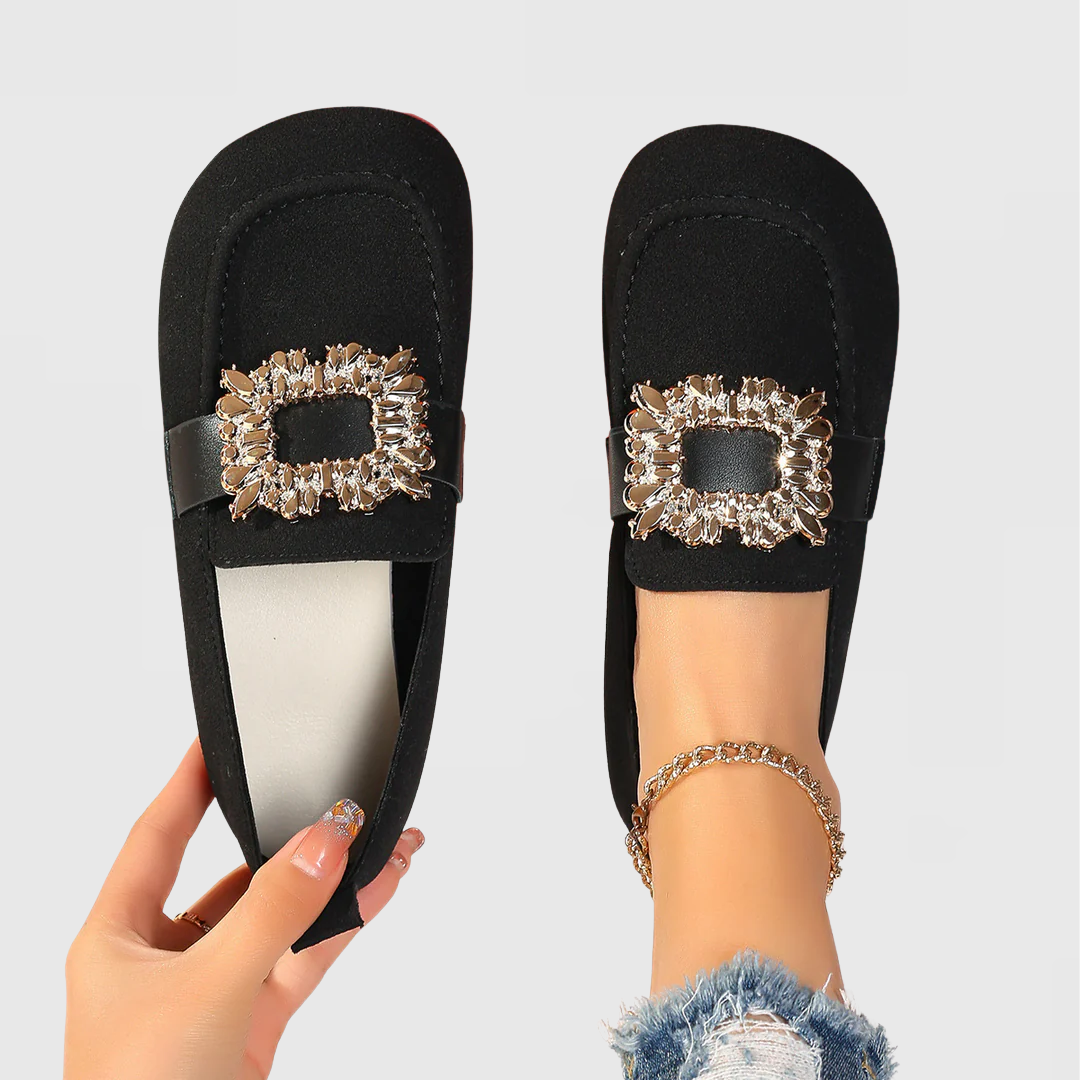KROHN-E Damen Orthopädische Loafer Ergonomisch Slip-On Komfort