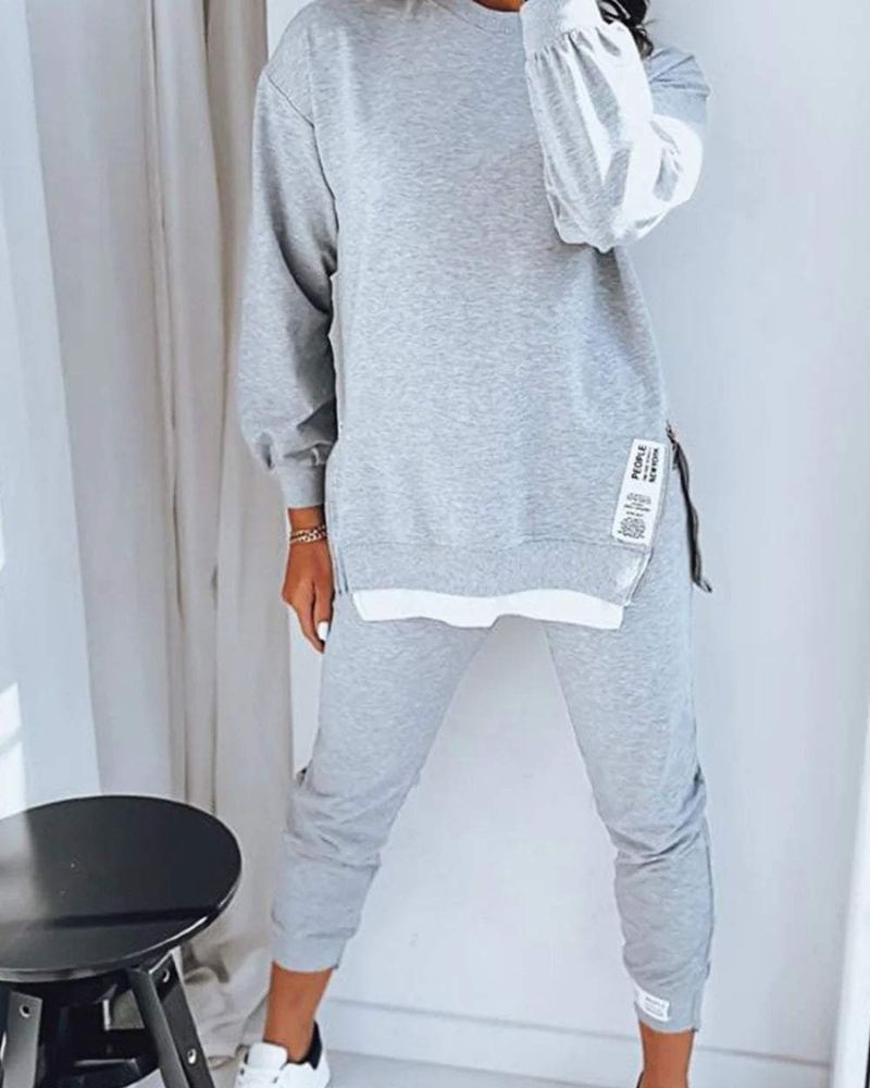 Krohn-e | Sweater und Hose Zweiteiler Set