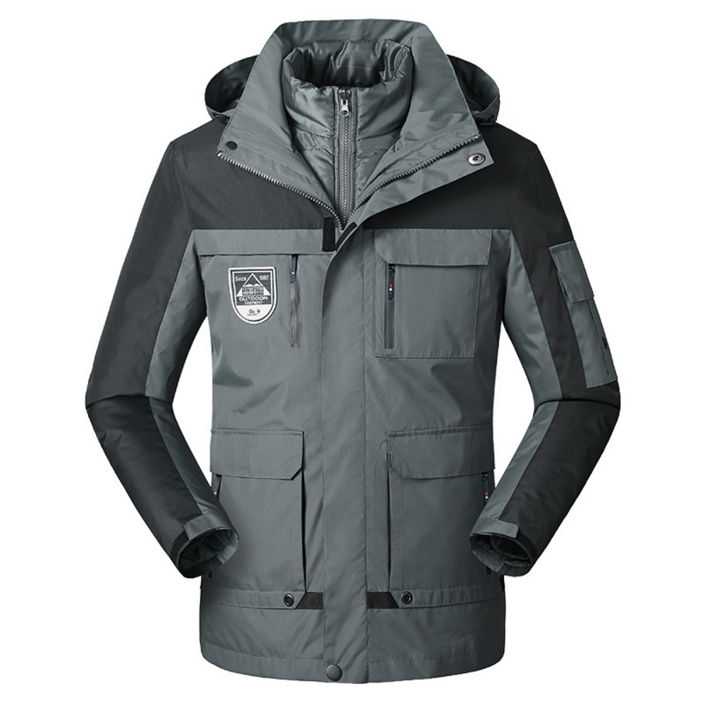 Krohn-e | Gestepptes Double-Jacket - Veil
