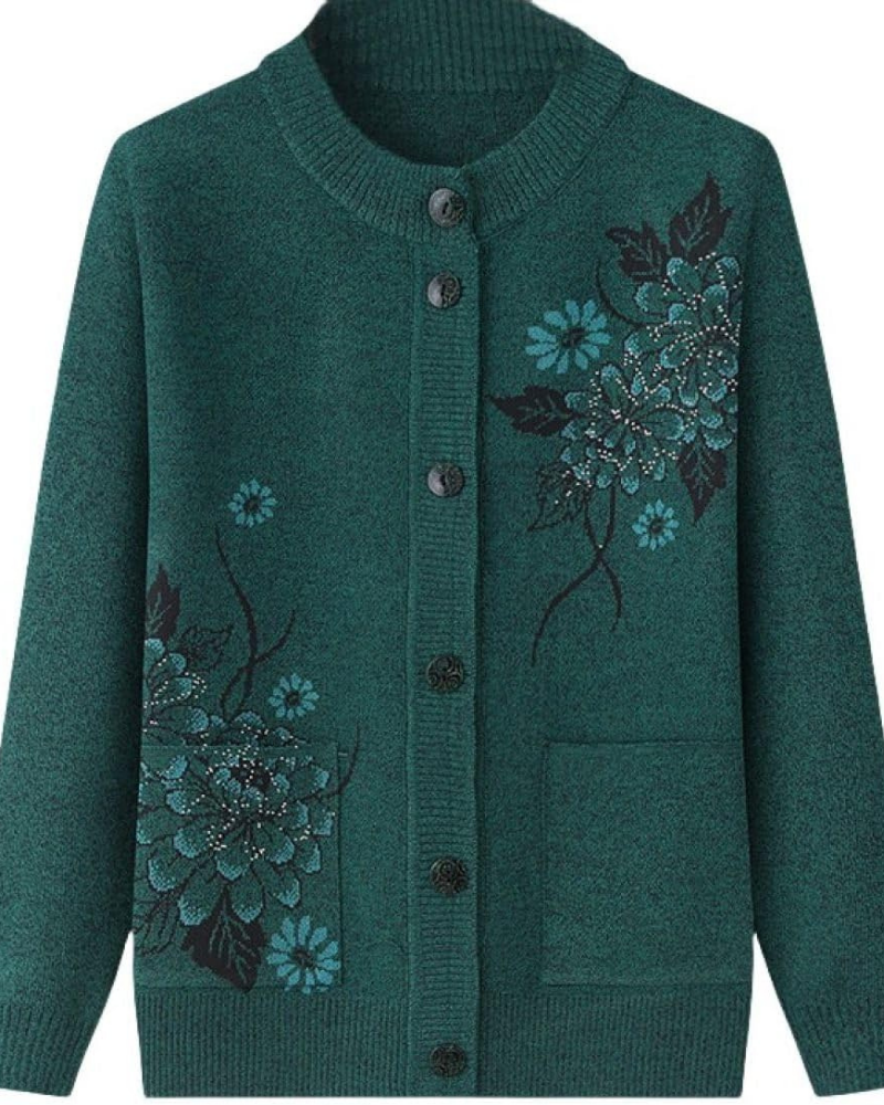 Krohn-e | Floral Charm Strickjacke