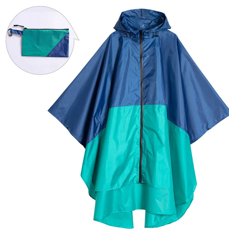 Krohn-e | Tragbarer Unisex wasserdichter Poncho mit Kapuze