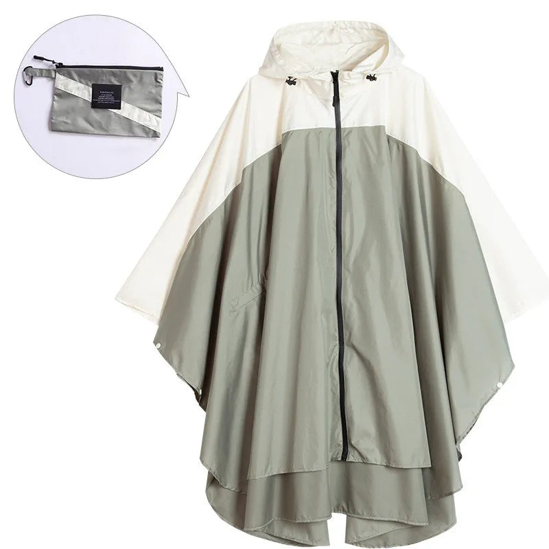 Krohn-e | Wasserdichter Unisex-Poncho mit Kapuze