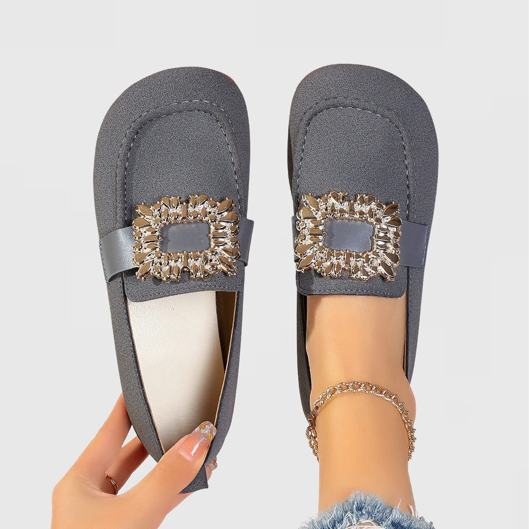 KROHN-E Damen Orthopädische Loafer Ergonomisch Slip-On Komfort