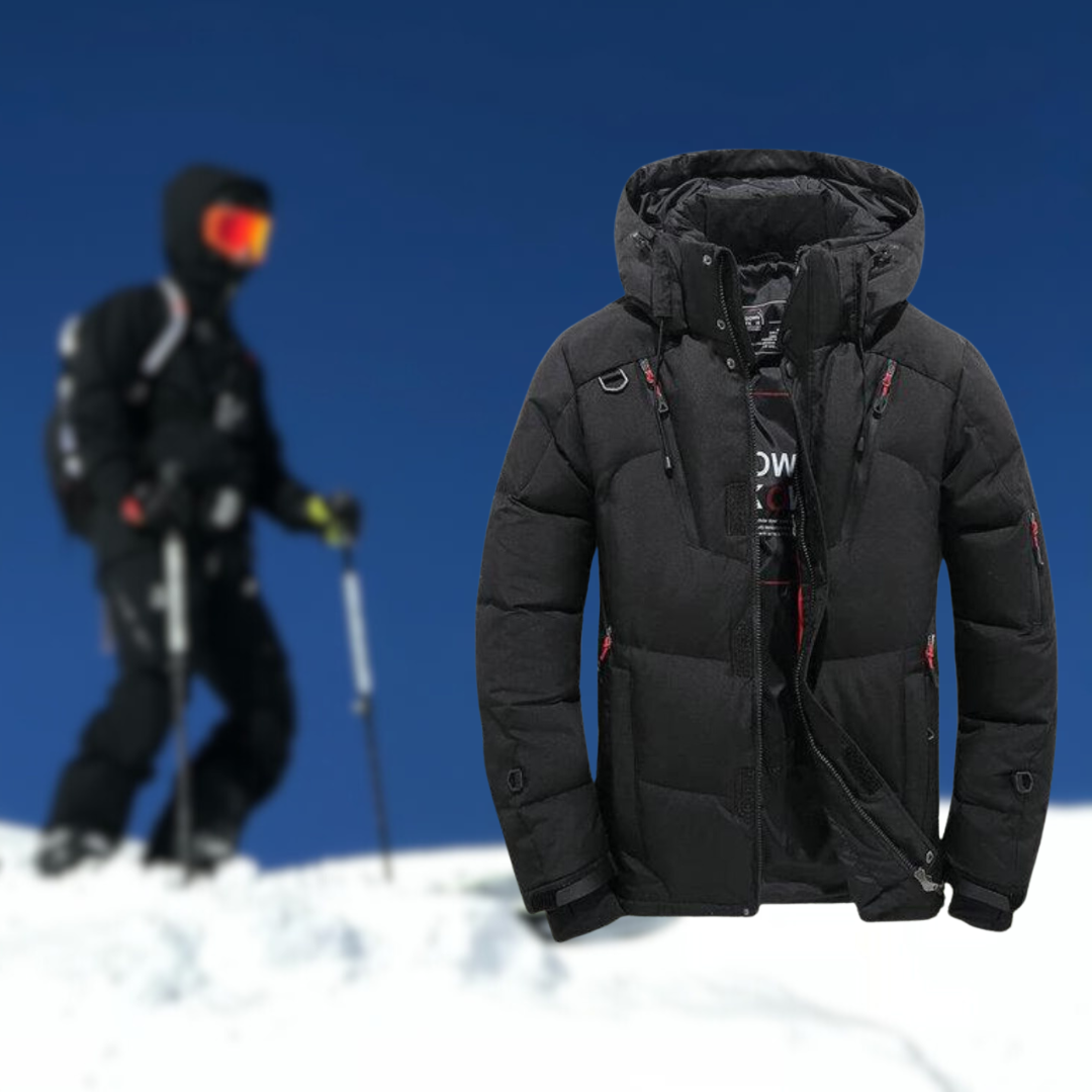 Krohn-e | Parka Hochwertige Winterjacke für Herren mit Abnehmbarer Kapuze.
