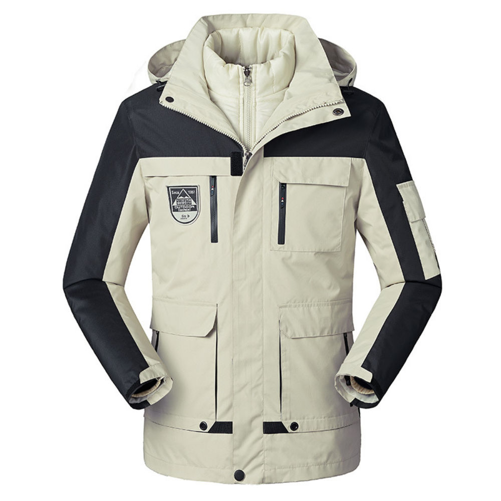 Krohn-e | Gestepptes Double-Jacket - Veil