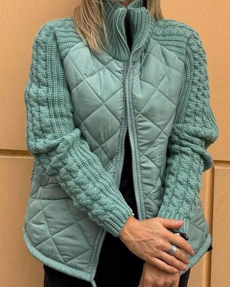 Krohn-e | Legere Strickjacke mit Reißverschluss