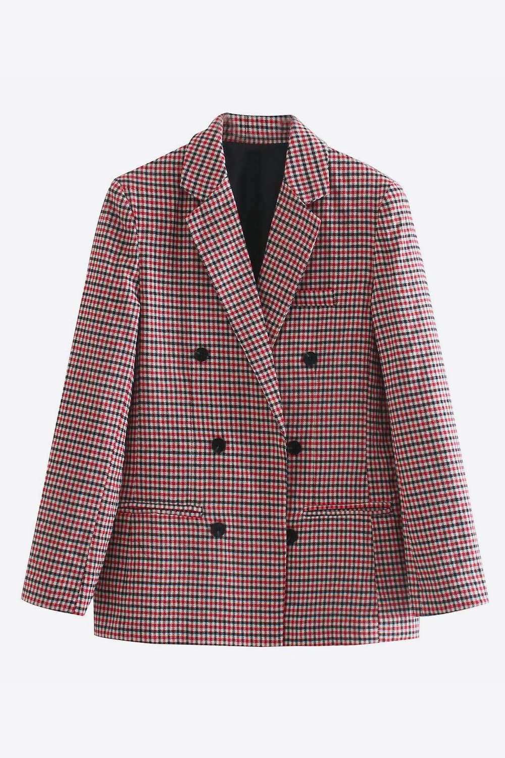 Krohn-e | Kariertes Doppelbreasted Blazer