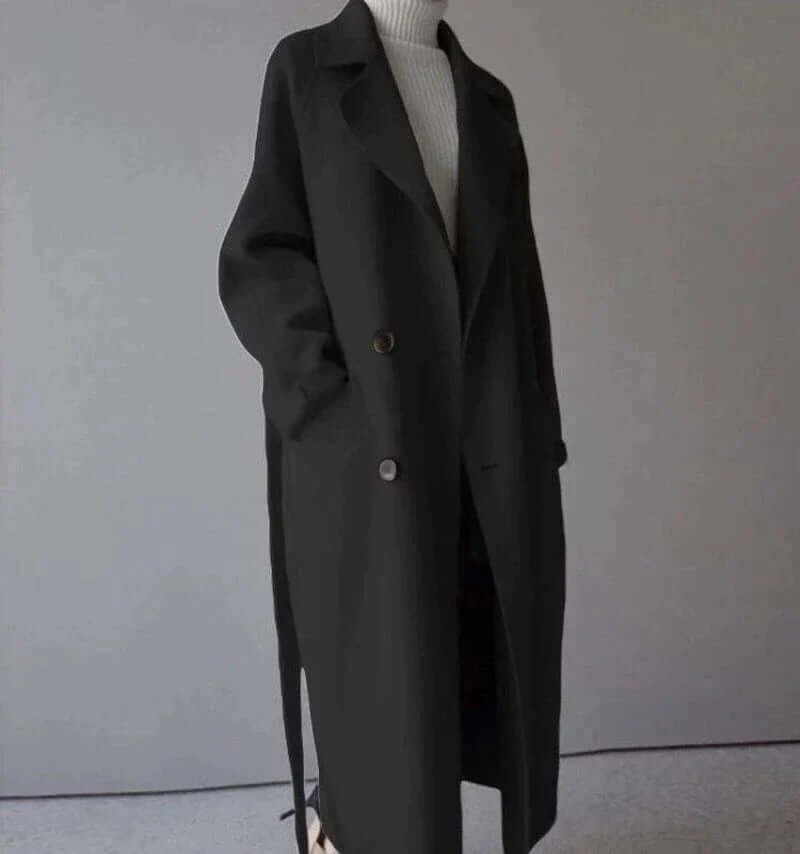 Krohn-e | Damen Oversized Gürtelmantel