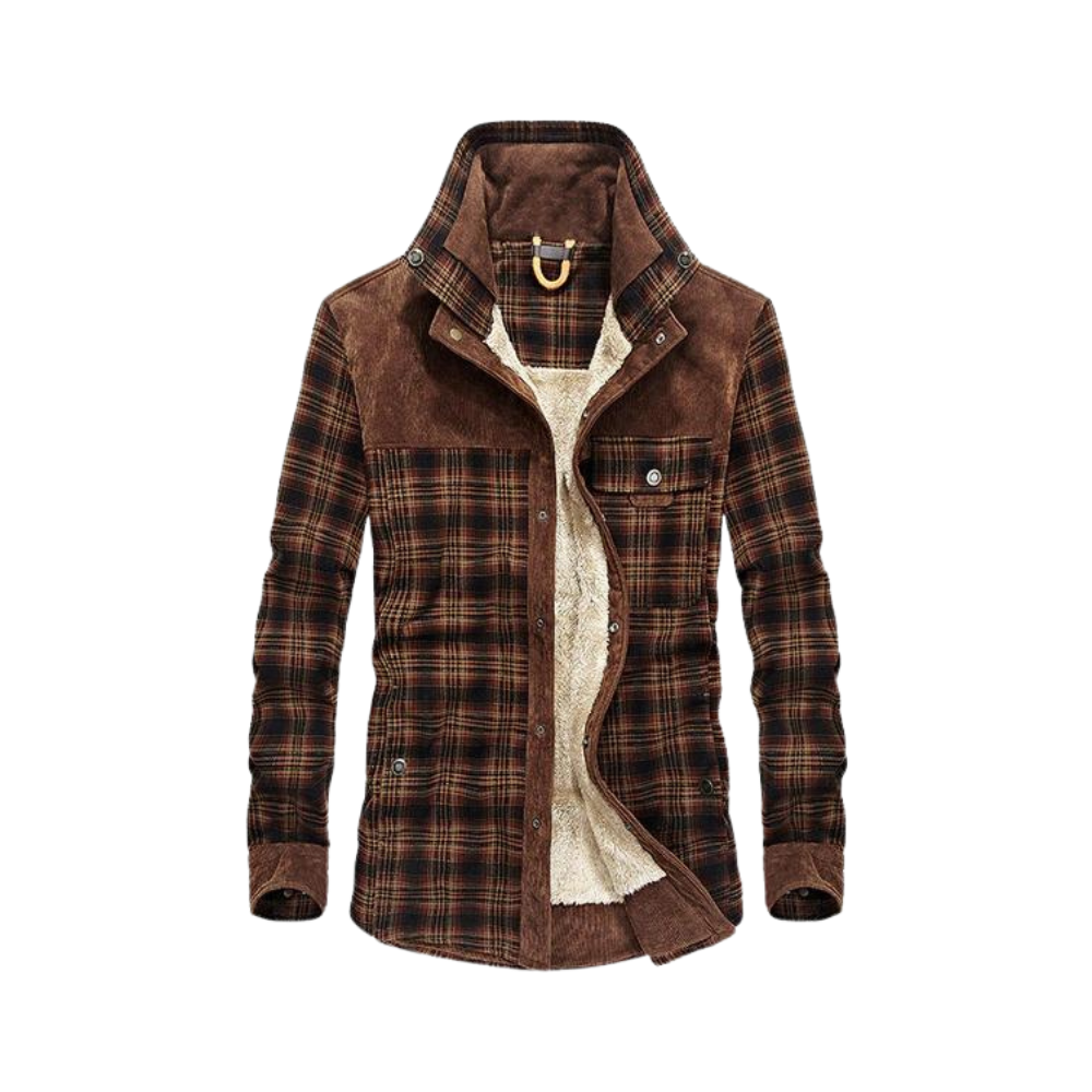 Krohn-e | Jacke Aus Dickem Flanell für Männer