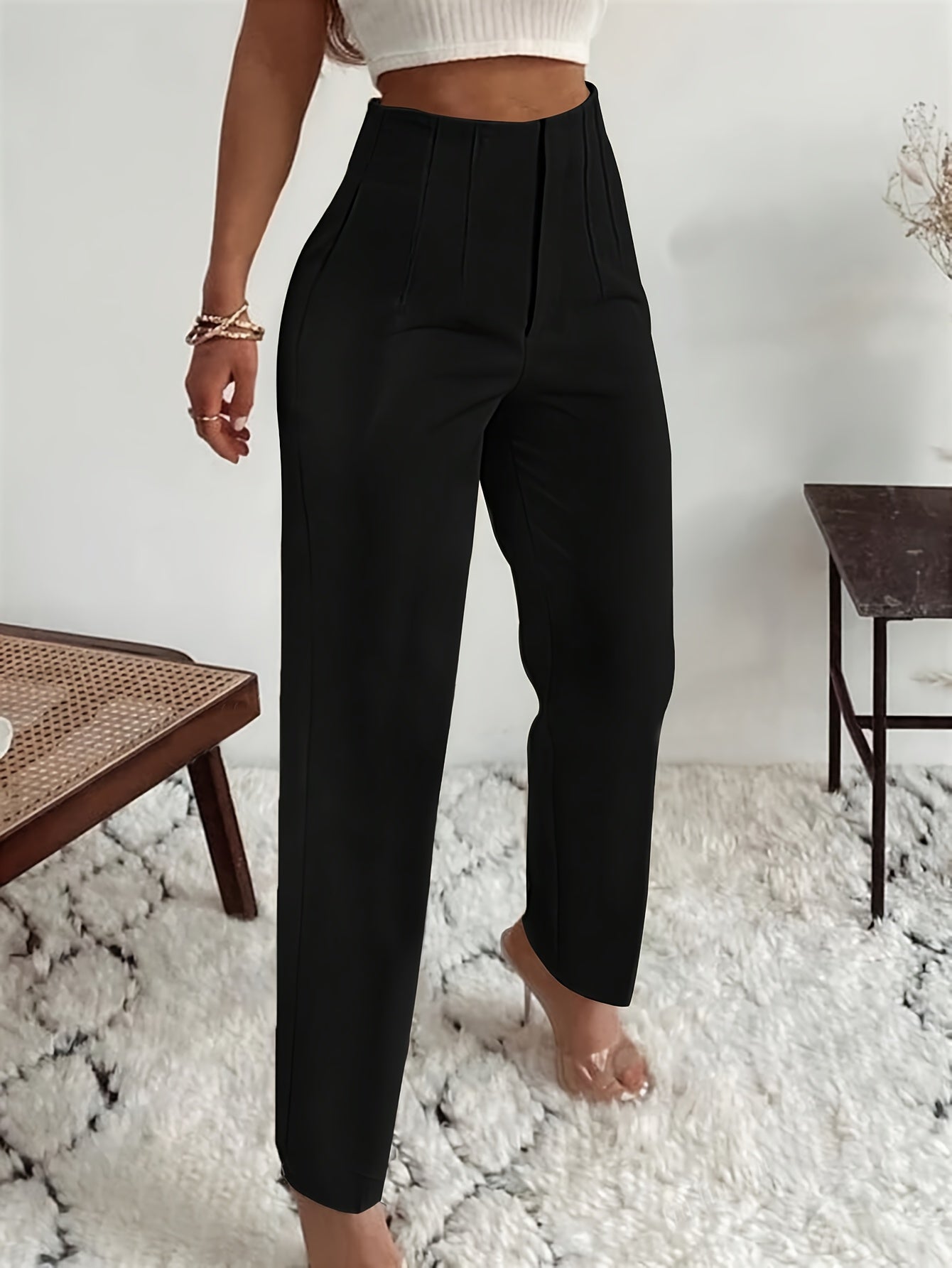 Damenhose Lina: Elegant, hoch geschnitten, schmale Passform