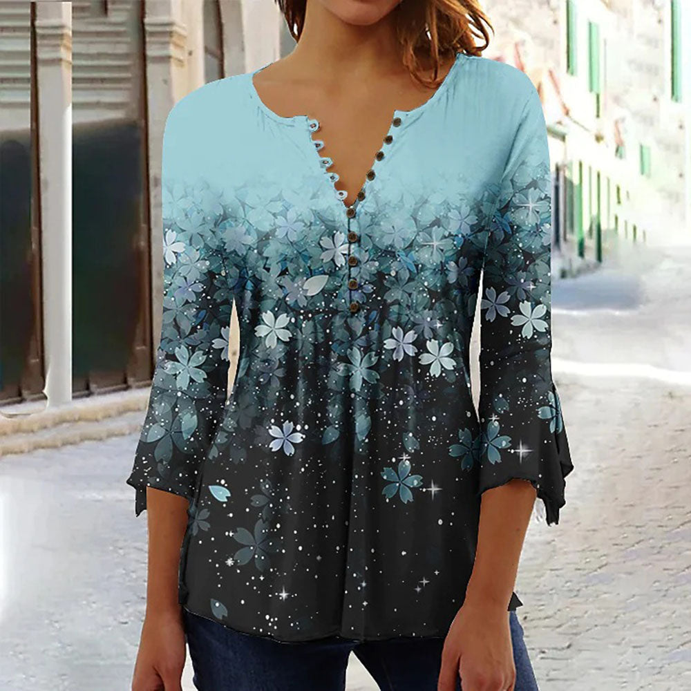 Lilith V-Ausschnitt Damen T-Shirt