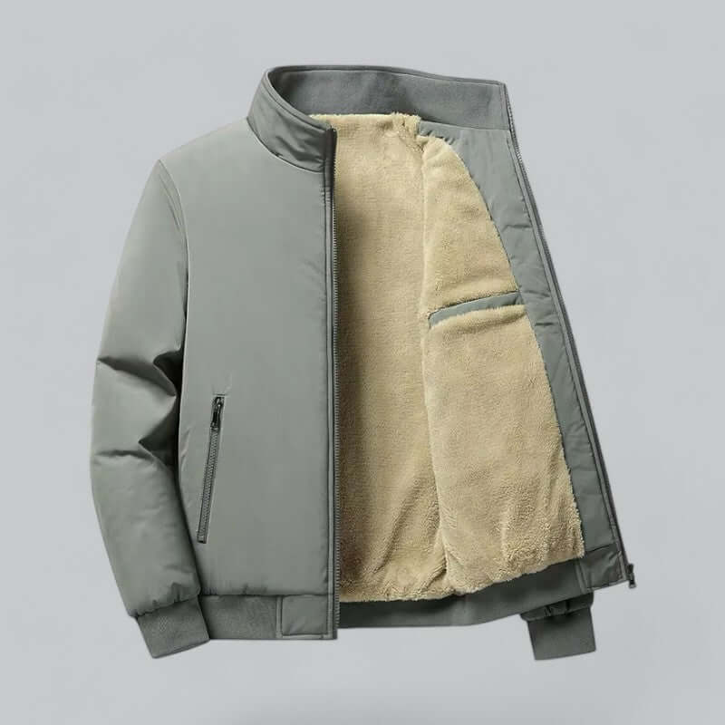 Krohn-e | Herren Wasserabweisende Fleece Winterjacke