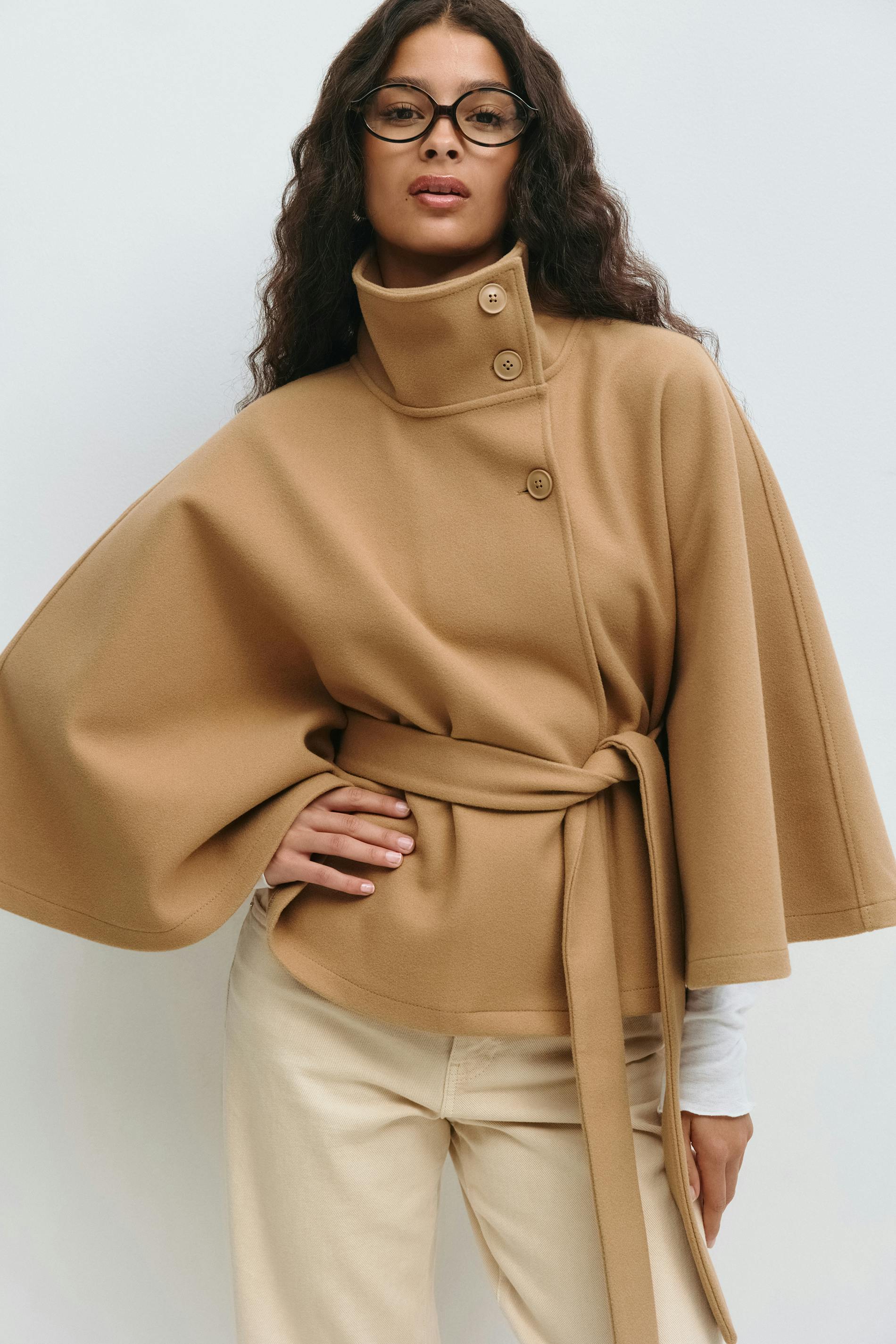 Krohn-e | Übergröße Damen Manteljacke mit Gürtel