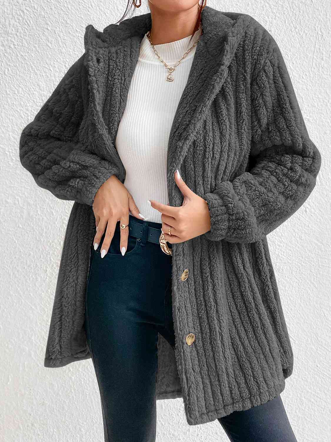 Krohn-e | Button Down Kapuzenmantel